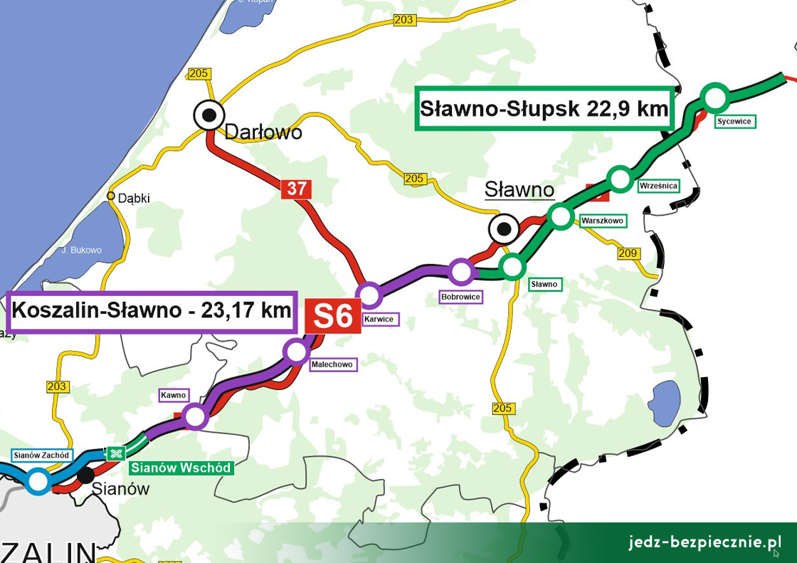 Polskie drogi - ponowny wybór wykonawców na S6 Koszalin - Słupsk